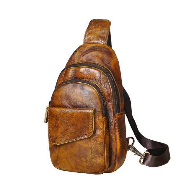 Leather Large sling bag - Naturenspires