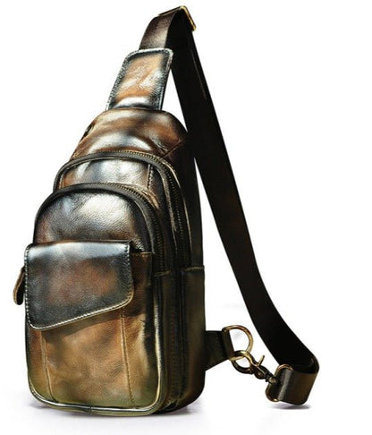 Leather Large sling bag - Naturenspires