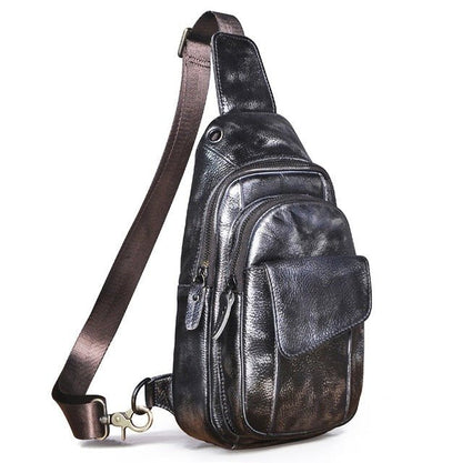 Leather Large sling bag - Naturenspires