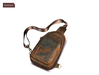 Leather Large sling bag - Naturenspires