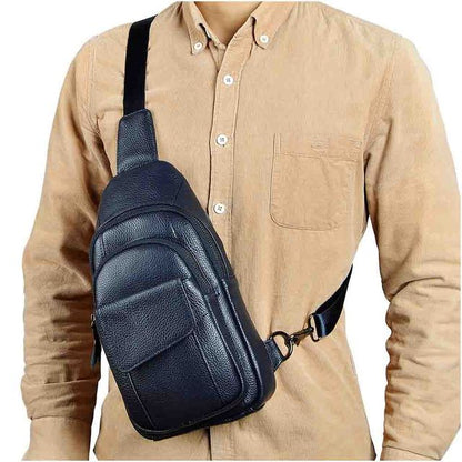 Leather Large sling bag - Naturenspires