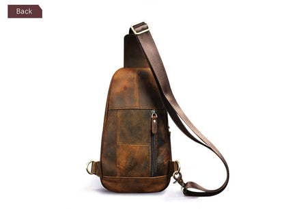 Leather Large sling bag - Naturenspires