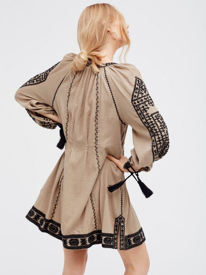 Long Sleeve Embroidered Tunic - Naturenspires