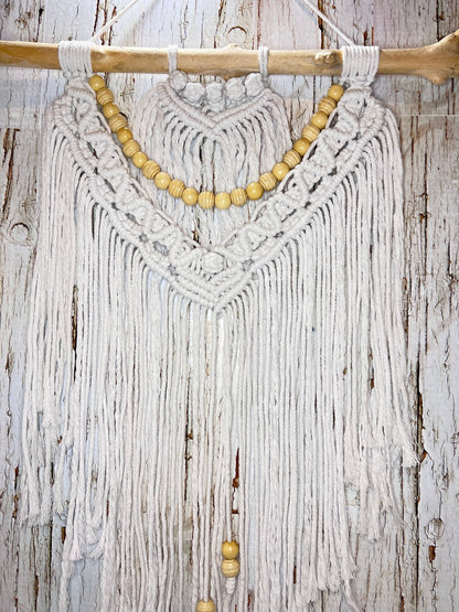 Natural White Wall Hanging Macrame - Naturenspires