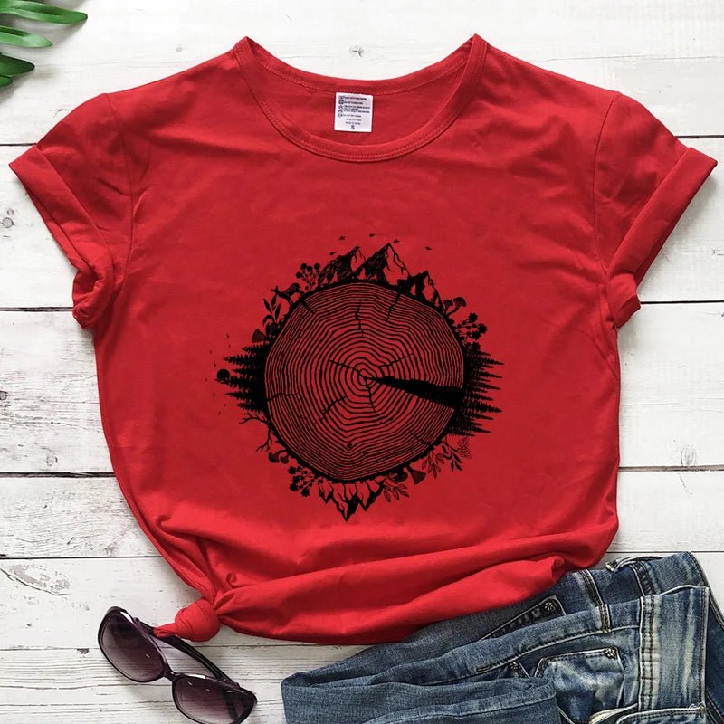 Nature Inspires Tree Ring T-Shirt - Naturenspires