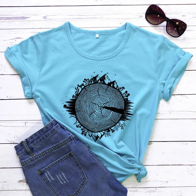 Nature Inspires Tree Ring T-Shirt - Naturenspires