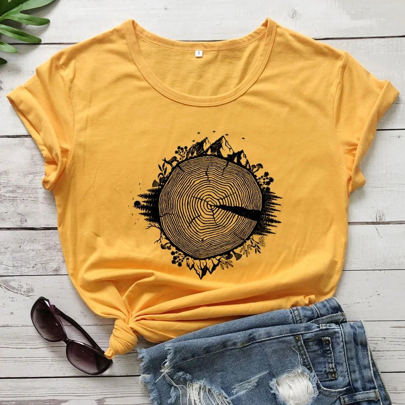 Nature Inspires Tree Ring T-Shirt - Naturenspires