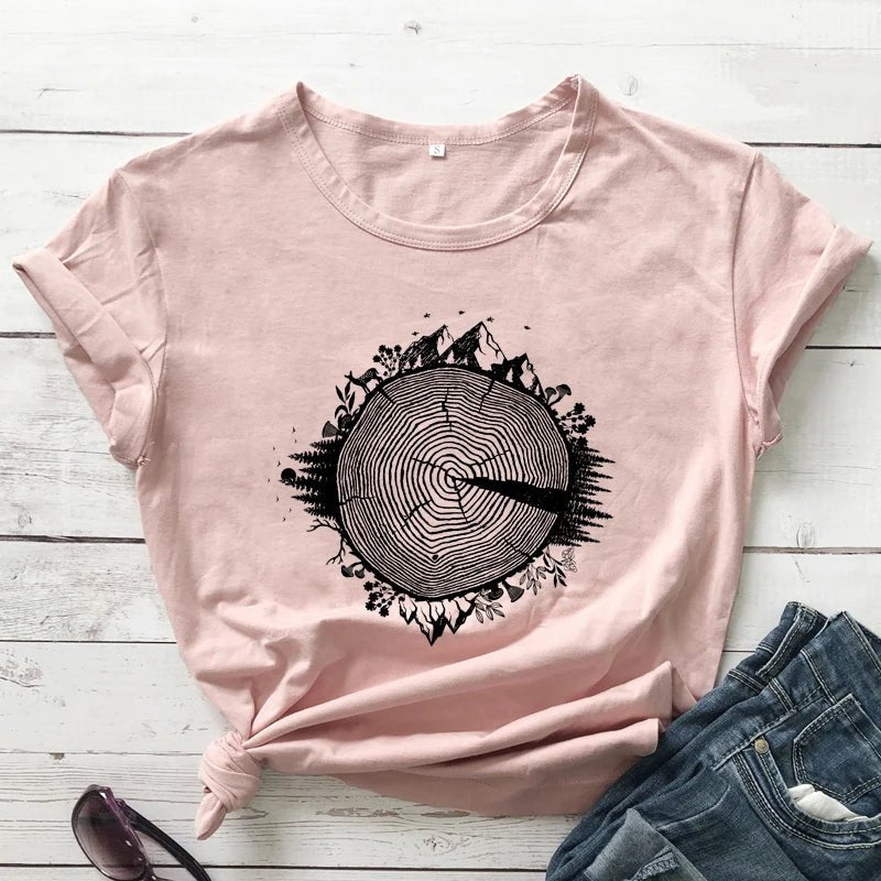 Nature Inspires Tree Ring T-Shirt - Naturenspires