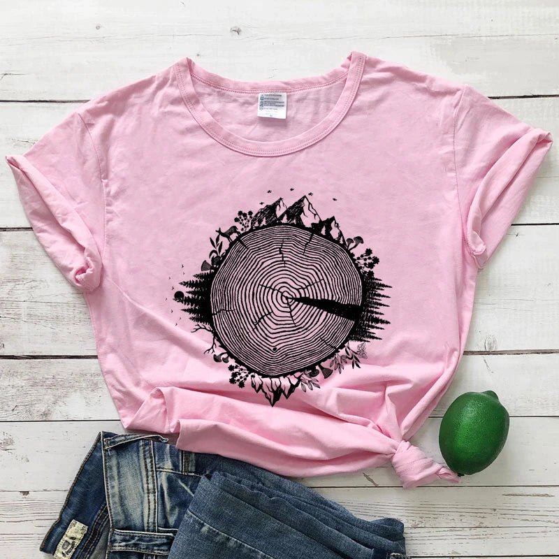 Nature Inspires Tree Ring T-Shirt - Naturenspires