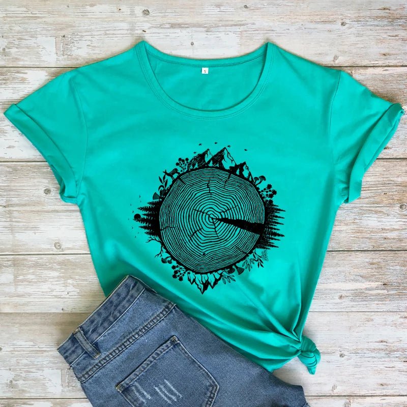 Nature Inspires Tree Ring T-Shirt - Naturenspires