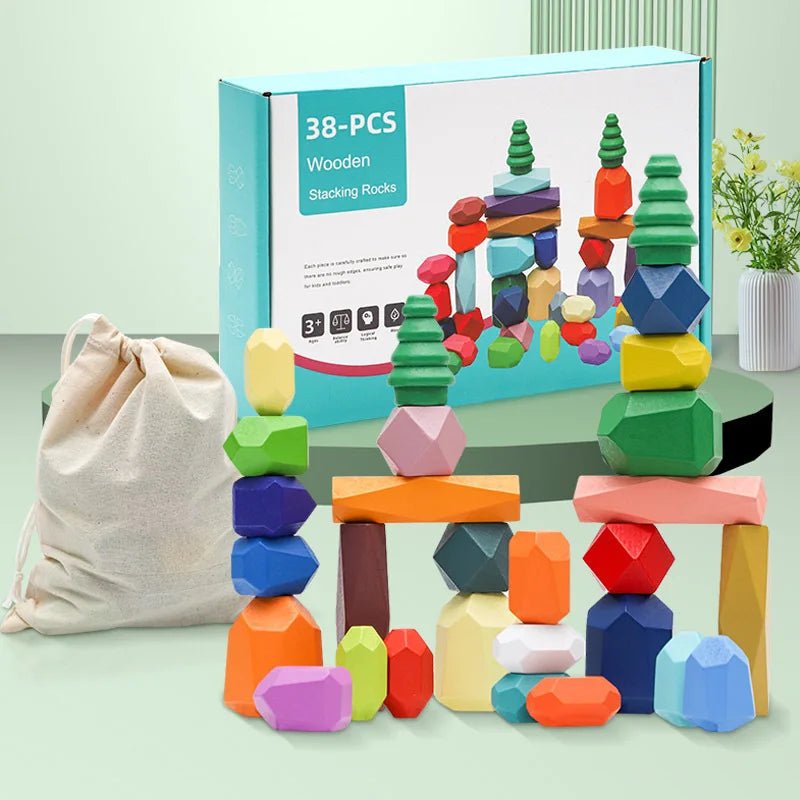 Rainbow Stacking Rocks - Naturenspires