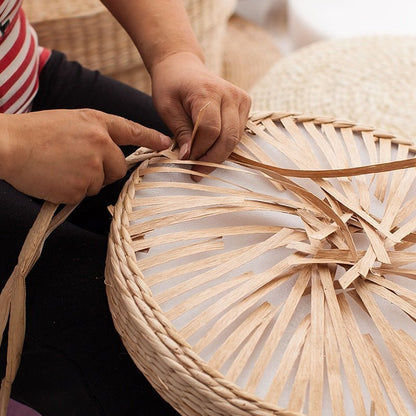 Rattan Round Woven Cushion - Naturenspires