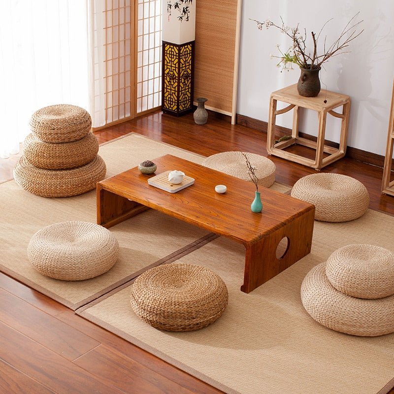 Rattan Round Woven Cushion - Naturenspires