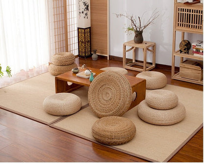 Rattan Round Woven Cushion - Naturenspires