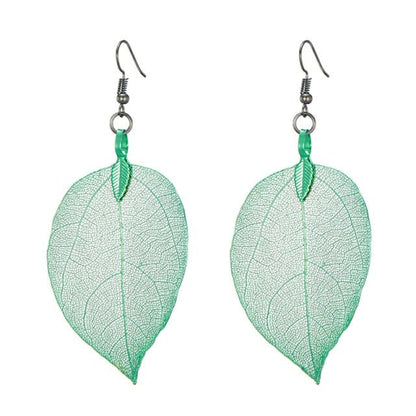 Real Leaf Earrings - Naturenspires