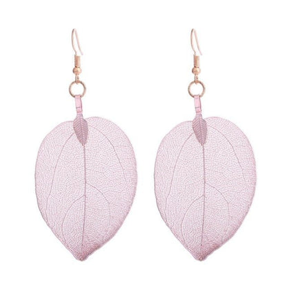 Real Leaf Earrings - Naturenspires