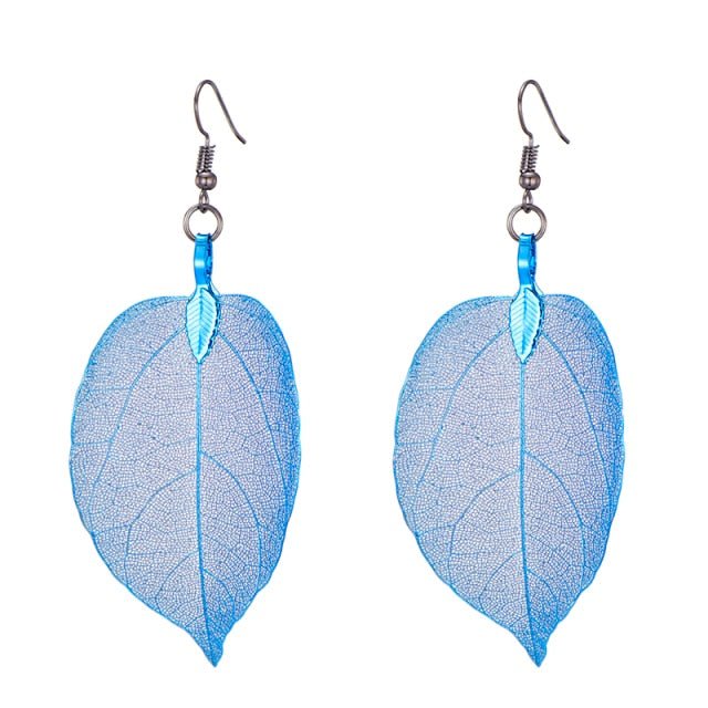 Real Leaf Earrings - Naturenspires