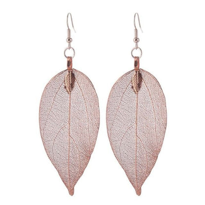 Real Leaf Earrings - Naturenspires