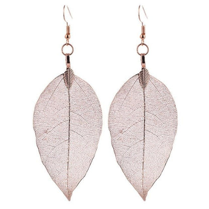 Real Leaf Earrings - Naturenspires