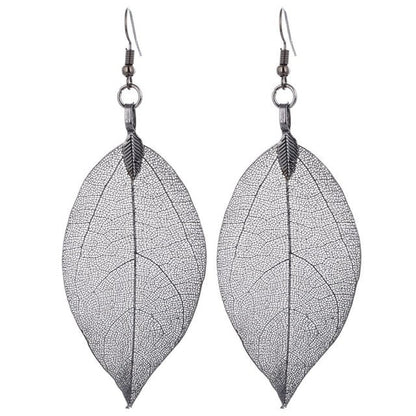 Real Leaf Earrings - Naturenspires