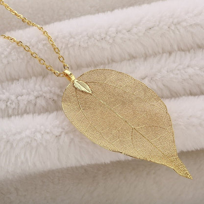 Real Leaf Necklace - Naturenspires