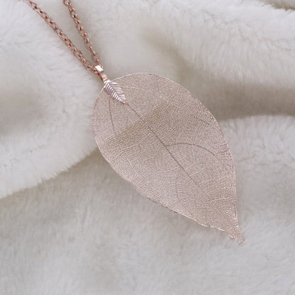 Real Leaf Necklace - Naturenspires