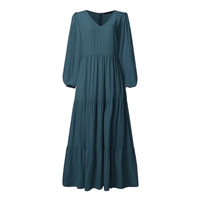 Ruffle Maxi Dress - Naturenspires