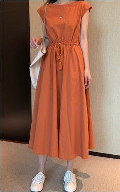 Short Sleeve Cotton Maxi Dress - Naturenspires