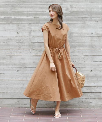 Short Sleeve Cotton Maxi Dress - Naturenspires