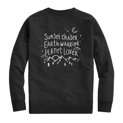 Sunset Chaser Earth Warrior Planet Lover Sweater - Naturenspires