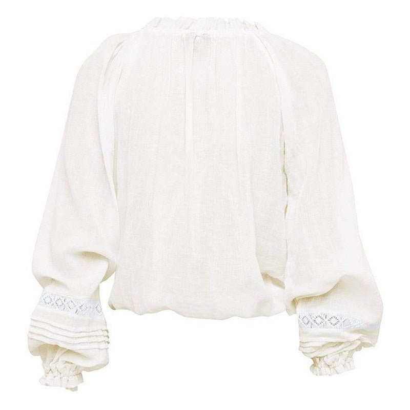 White Lace Vintage Blouse - Naturenspires